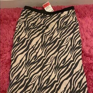 Brown and cream skirt